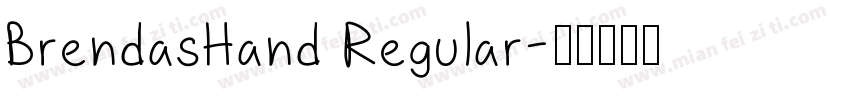 BrendasHand Regular字体转换